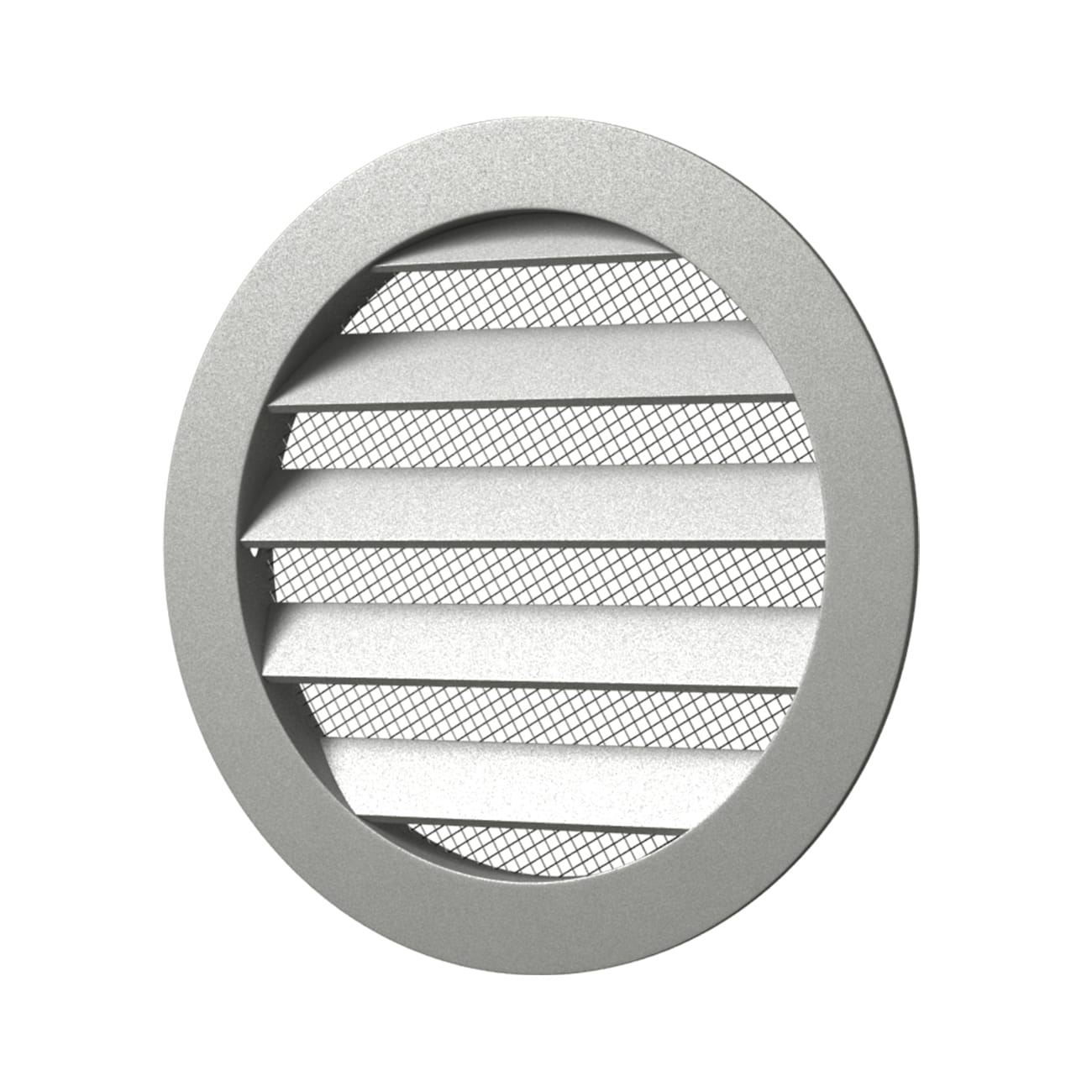 Grila ventilatie rotunda Ø125mm, exterior Ø150mm, Aluminiu - OVIX - Găsești soluții de încălzire, răcire și ventilare, toate integrate și controlabile dintr-o singură platformă.