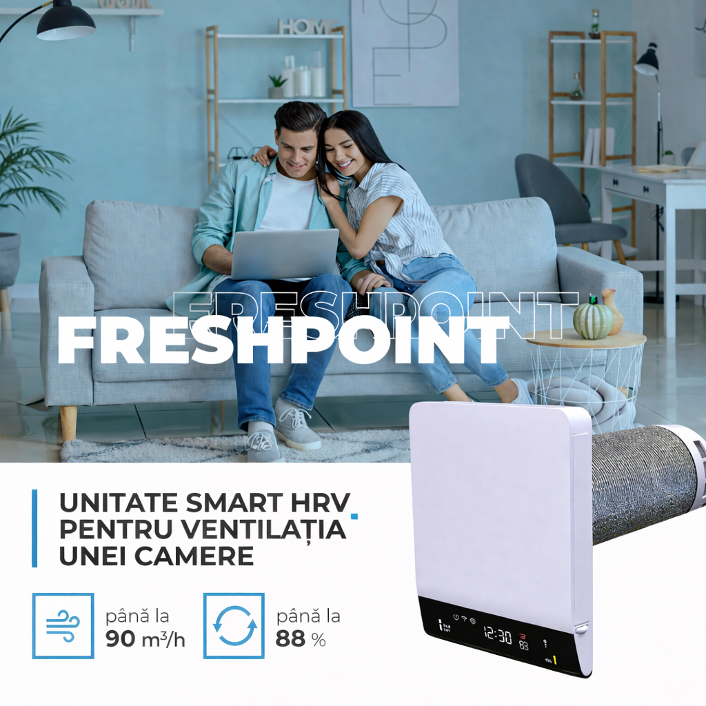 Recuperator Caldură BLAUBERG FRESHPOINT 200-E 90m3/h