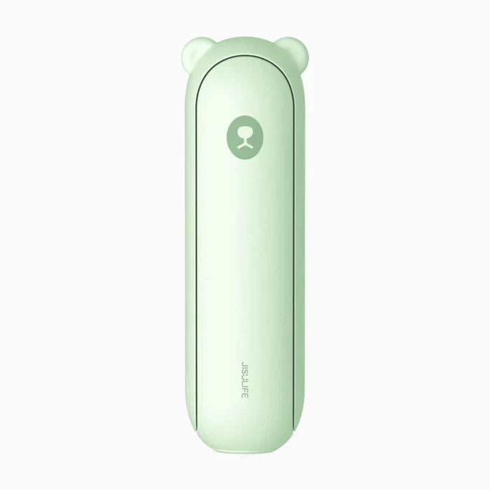 Ventilator portabil de mână JISULIFE, Life8 Plus, autonomie 11-46h, baterie 4500mAh, funcție Power Bank, lanternă LED, design pliabil, 3 viteze, încărcare rapidă, Verde mentă - OVIX - Găsești soluții de încălzire, răcire și ventilare, toate integrate și controlabile dintr-o singură platformă.
