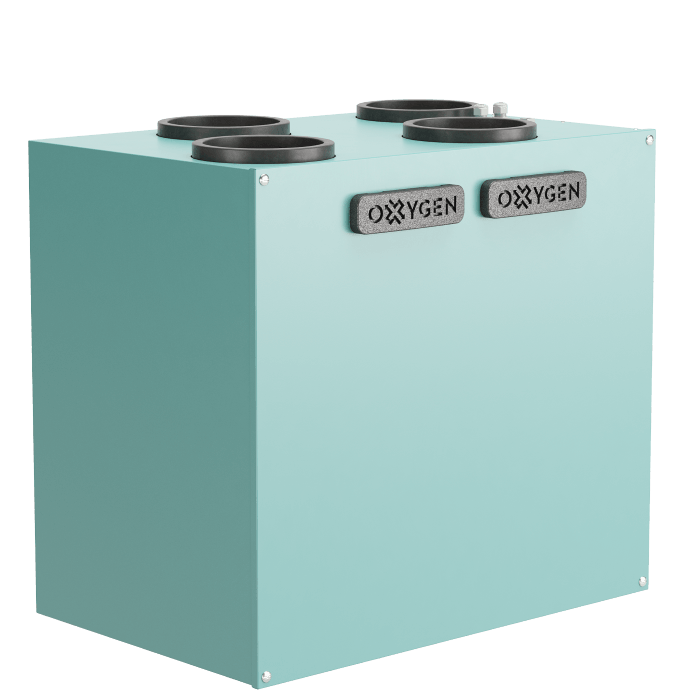 Oxygen Easy V500 centrala de ventilatie cu recuperare de caldura perete, montaj dreapta