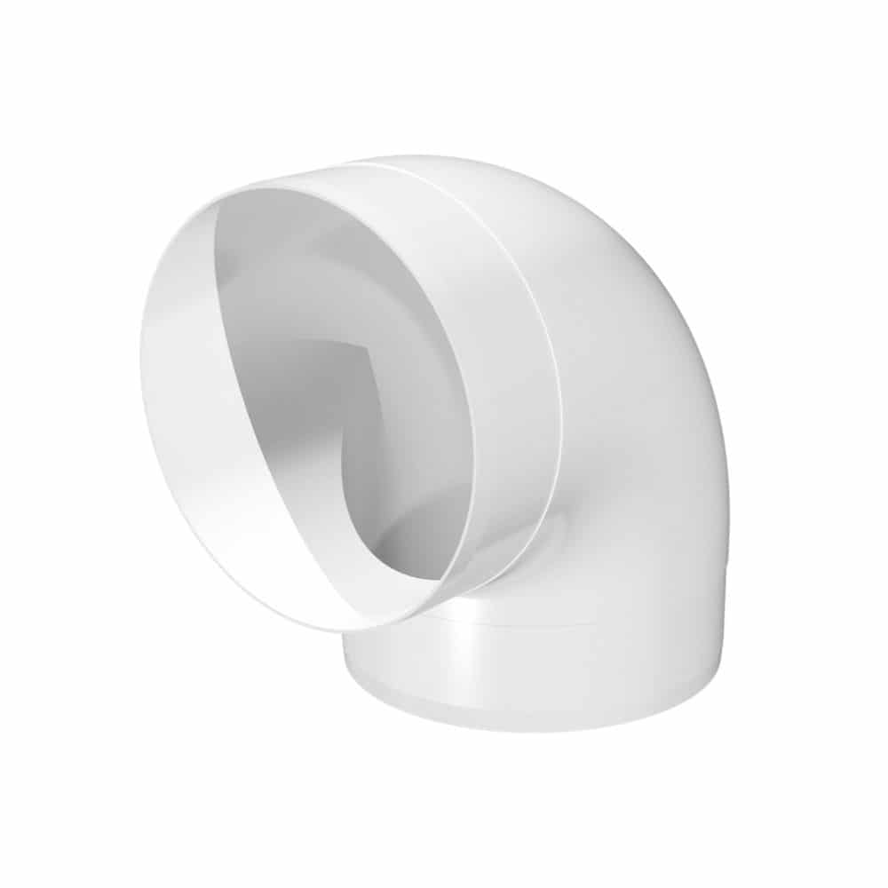 Cot din PVC pentru tubulatură Ø75 mm, unghi 90° cu etansare - OVIX - Găsești soluții de încălzire, răcire și ventilare, toate integrate și controlabile dintr-o singură platformă.