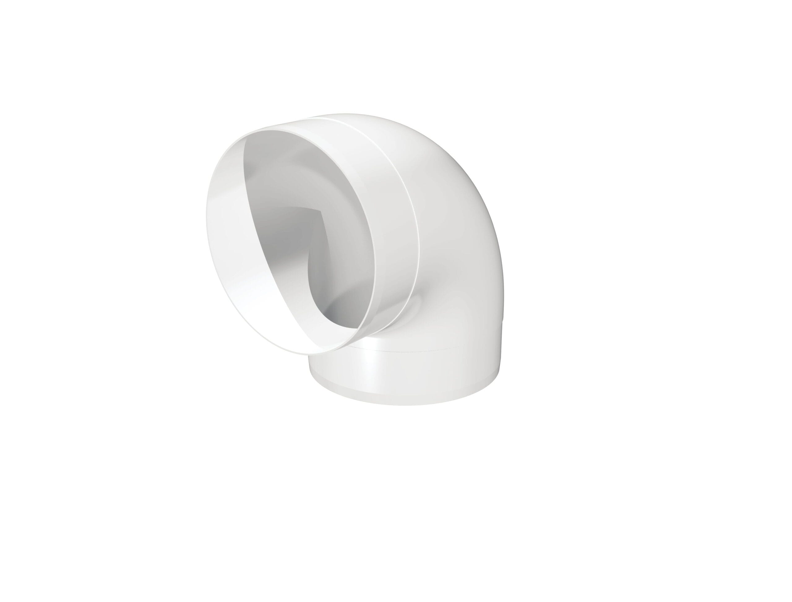 Cot Tubulatura Ø100mm, 45° PVC - OVIX - Găsești soluții de încălzire, răcire și ventilare, toate integrate și controlabile dintr-o singură platformă.