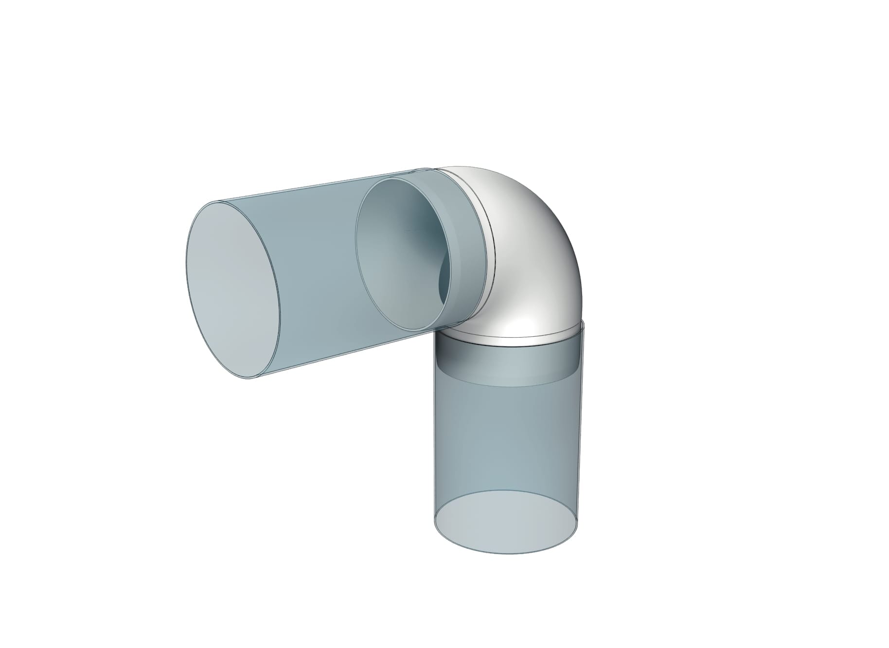 Cot Tubulatura Ø100mm, 45° PVC - OVIX - Găsești soluții de încălzire, răcire și ventilare, toate integrate și controlabile dintr-o singură platformă.