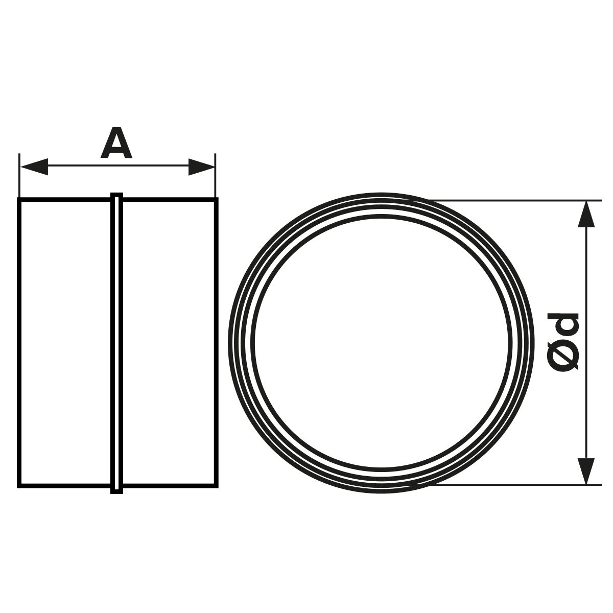 CONECTOR TUBULATURA, Ø100mm, PVC - OVIX - Găsești soluții de încălzire, răcire și ventilare, toate integrate și controlabile dintr-o singură platformă.