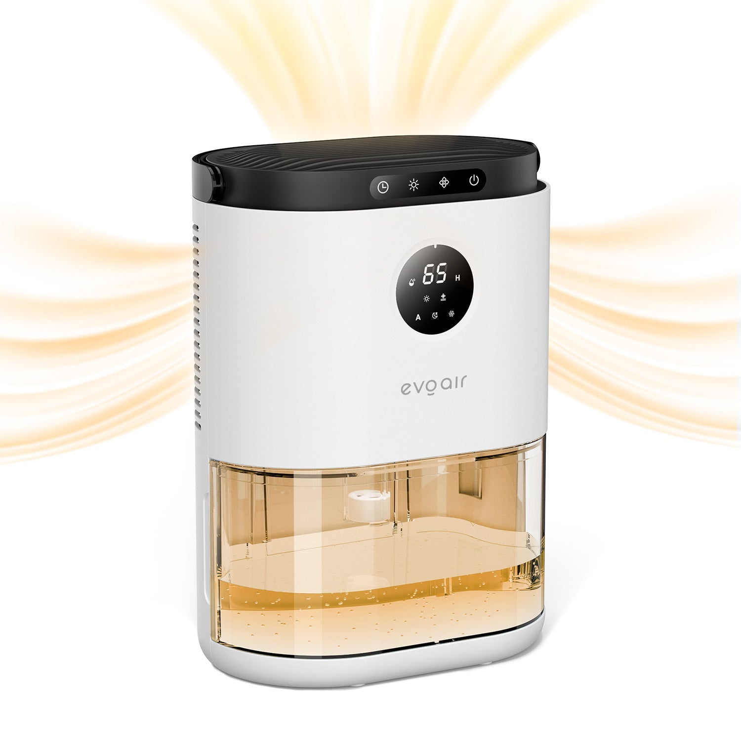 Dezumidificator aer Evoair HUMIX560, 560ml/24h, Silențios, Senzor de umiditate, 3 Moduri funcționare, Lumină Ambientală în 7 culori, Rezervor 2.3l, Alb - OVIX - Găsești soluții de încălzire, răcire și ventilare, toate integrate și controlabile dintr-o singură platformă.