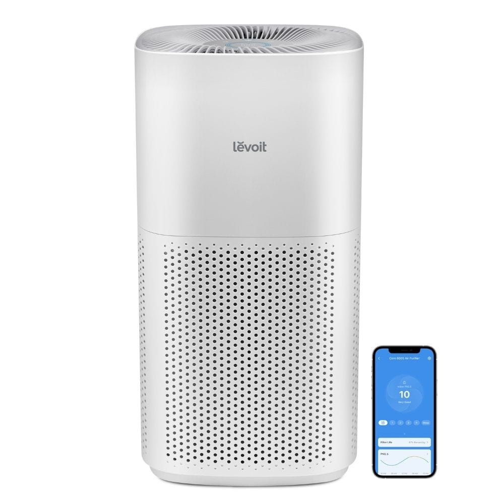 Purificator de aer Smart Levoit Core 600S Wi-Fi, Filtru 3 in 1 True HEPA, Senzor Calitate Aer, Mod Auto, Alexa, Google Home, Panou Comanda Touch Screen, Control Remote, Alb - OVIX - Găsești soluții de încălzire, răcire și ventilare, toate integrate și controlabile dintr-o singură platformă.