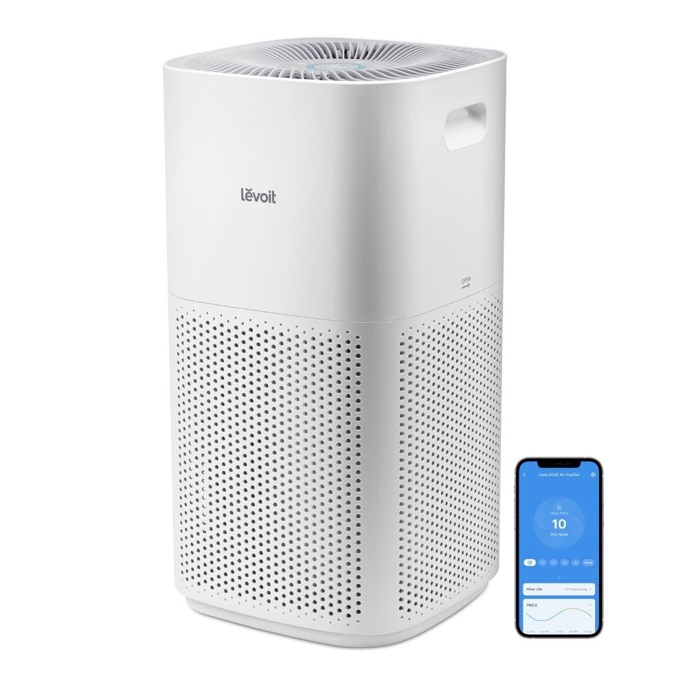Purificator de aer Smart Levoit Core 600S Wi-Fi, Filtru 3 in 1 True HEPA, Senzor Calitate Aer, Mod Auto, Alexa, Google Home, Panou Comanda Touch Screen, Control Remote, Alb - OVIX - Găsești soluții de încălzire, răcire și ventilare, toate integrate și controlabile dintr-o singură platformă.