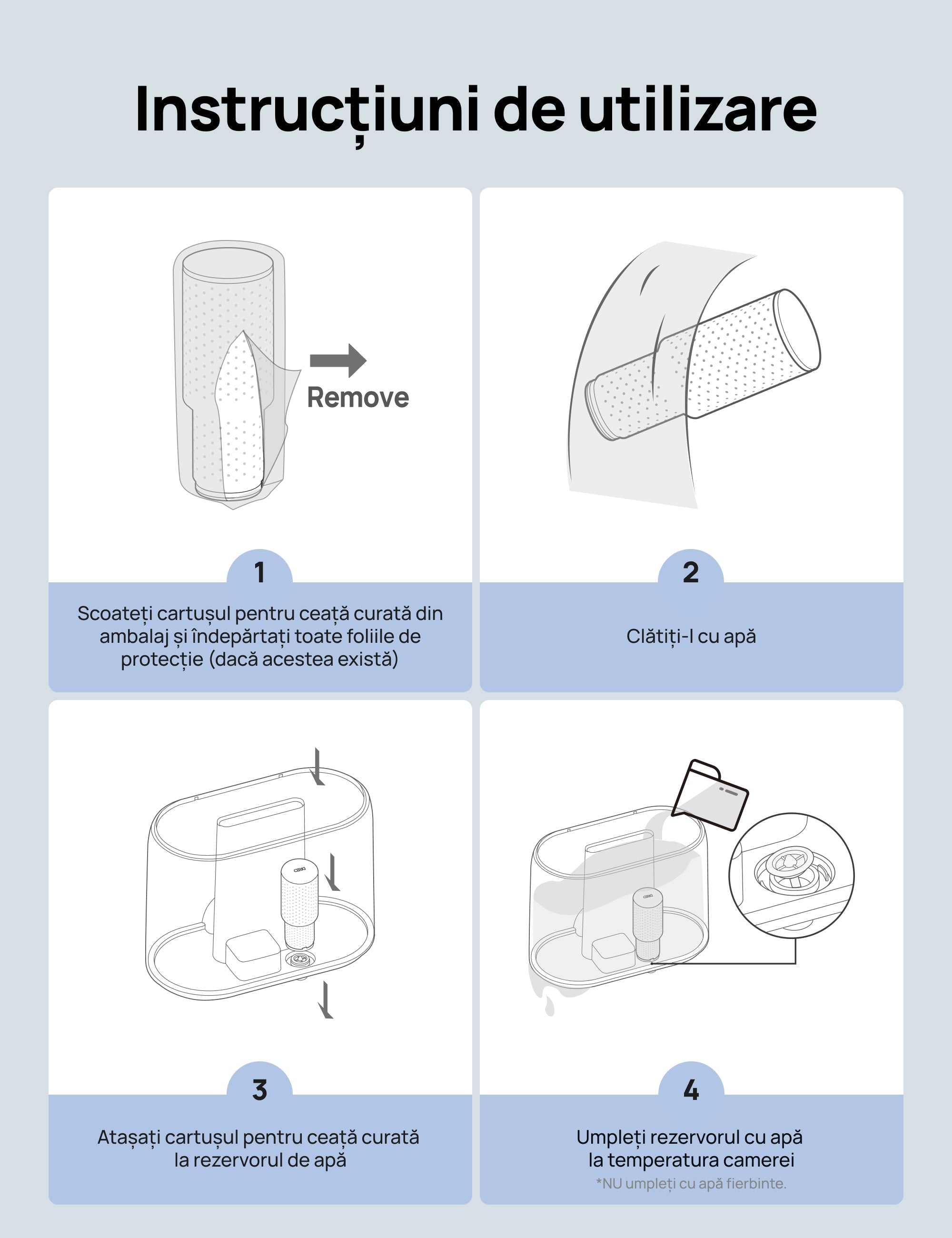 Filtru HPA020 pentru umidificatorul Dreo 420S Smart HHM010S (Set 3 buc) - OVIX - Găsești soluții de încălzire, răcire și ventilare, toate integrate și controlabile dintr-o singură platformă.