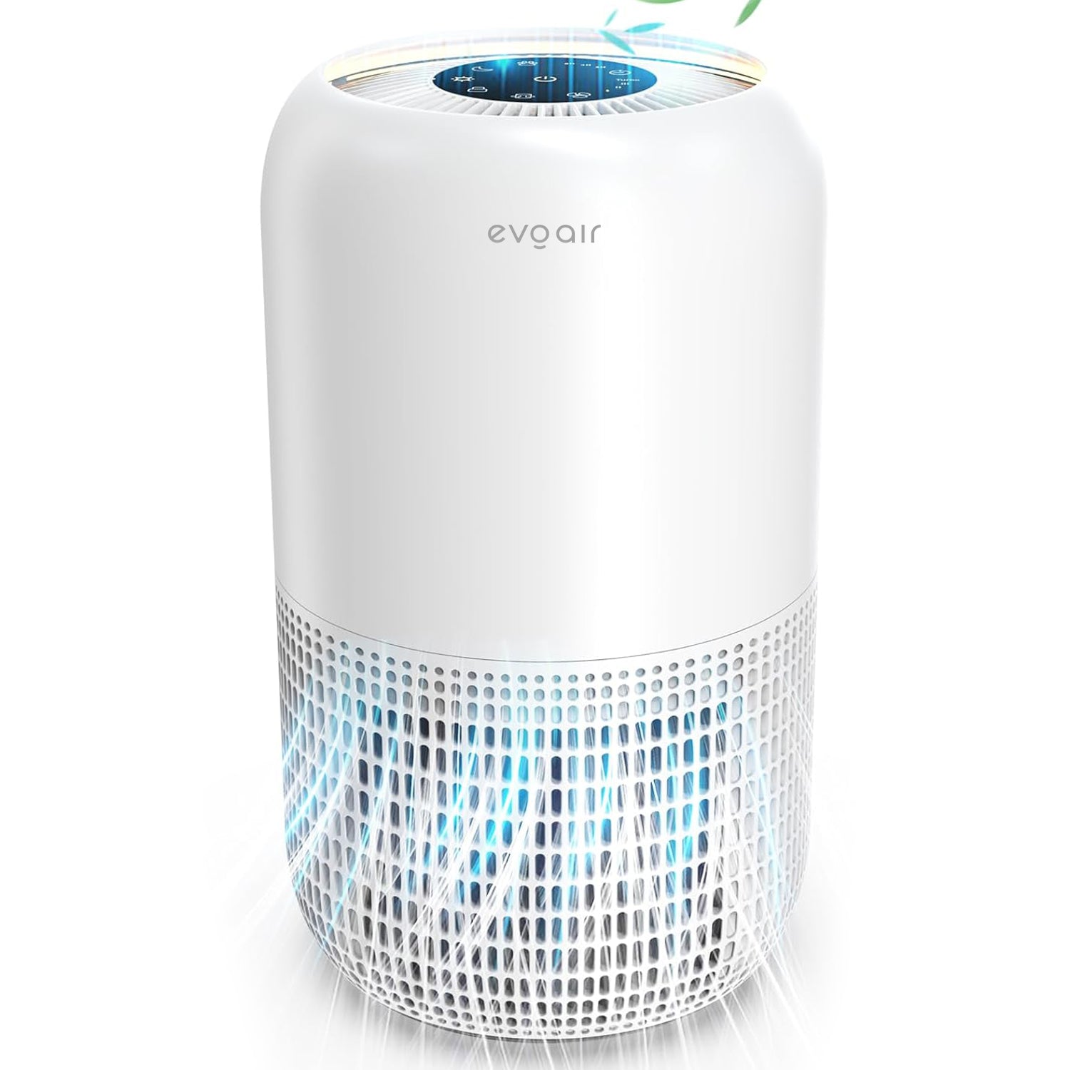Purificator de aer Evoair, Yuvo, Lampă UV-C, Filtru 3in1, True Hepa, Carbon Activ, Pre-filtru, 4 viteze, Funcție Polen/Animale, Mod Noapte, Blocare Ecran, Lumină Ambientală, Alb - OVIX - Găsești soluții de încălzire, răcire și ventilare, toate integrate și controlabile dintr-o singură platformă.