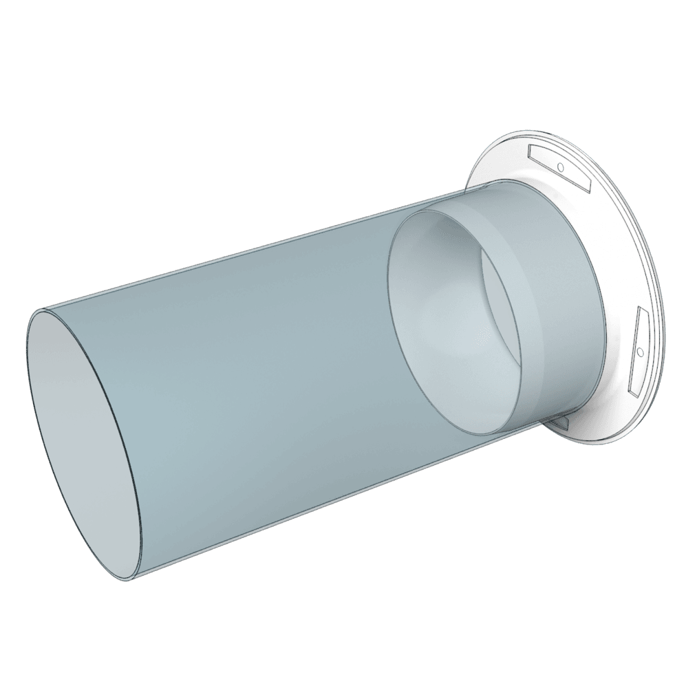 Flansa Tubulatura Ø160mm, PVC - OVIX - Găsești soluții de încălzire, răcire și ventilare, toate integrate și controlabile dintr-o singură platformă.