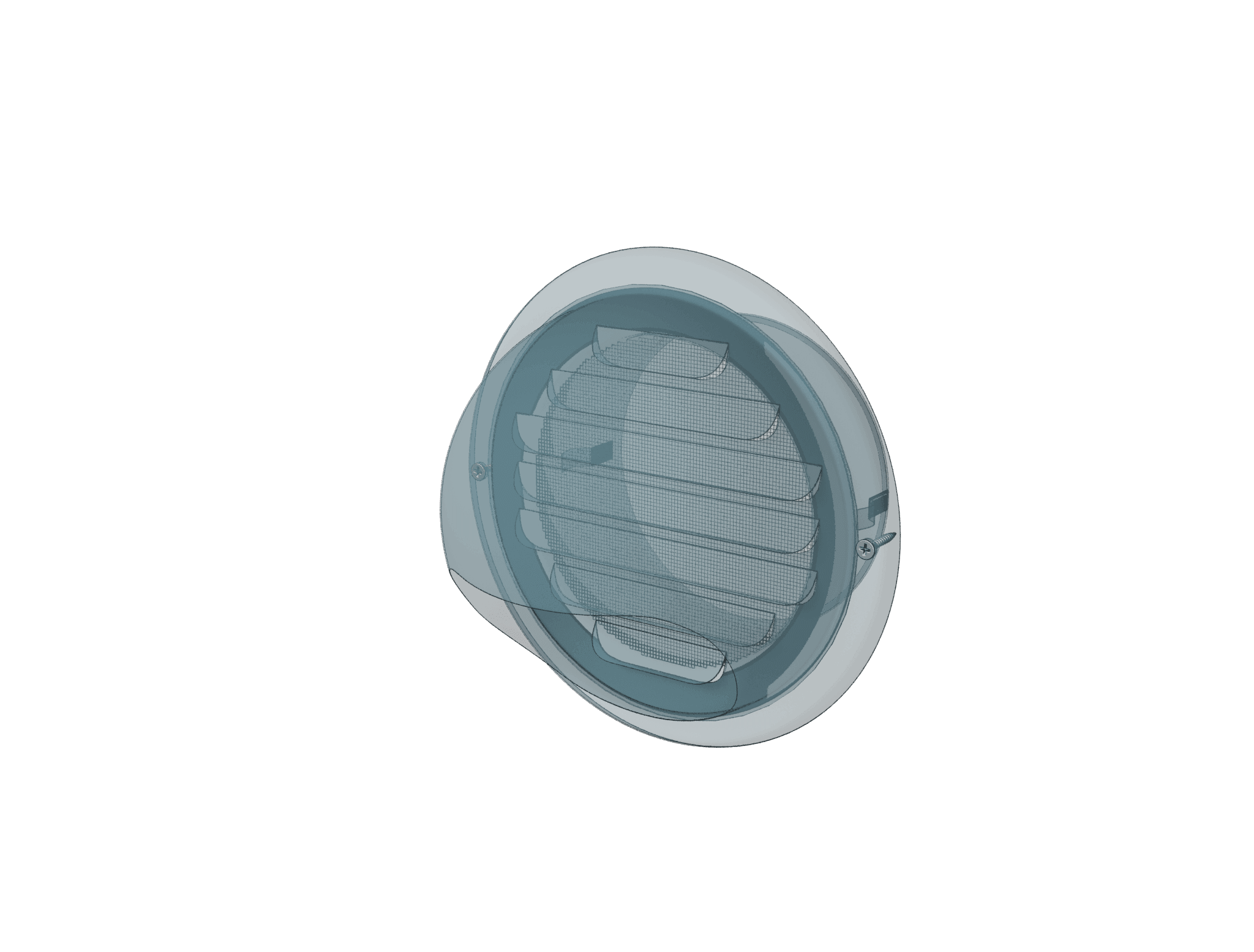 Grila ventilatie Ø100 cu protectie ploaie si plasa antiinsecte, metal - OVIX - Găsești soluții de încălzire, răcire și ventilare, toate integrate și controlabile dintr-o singură platformă.