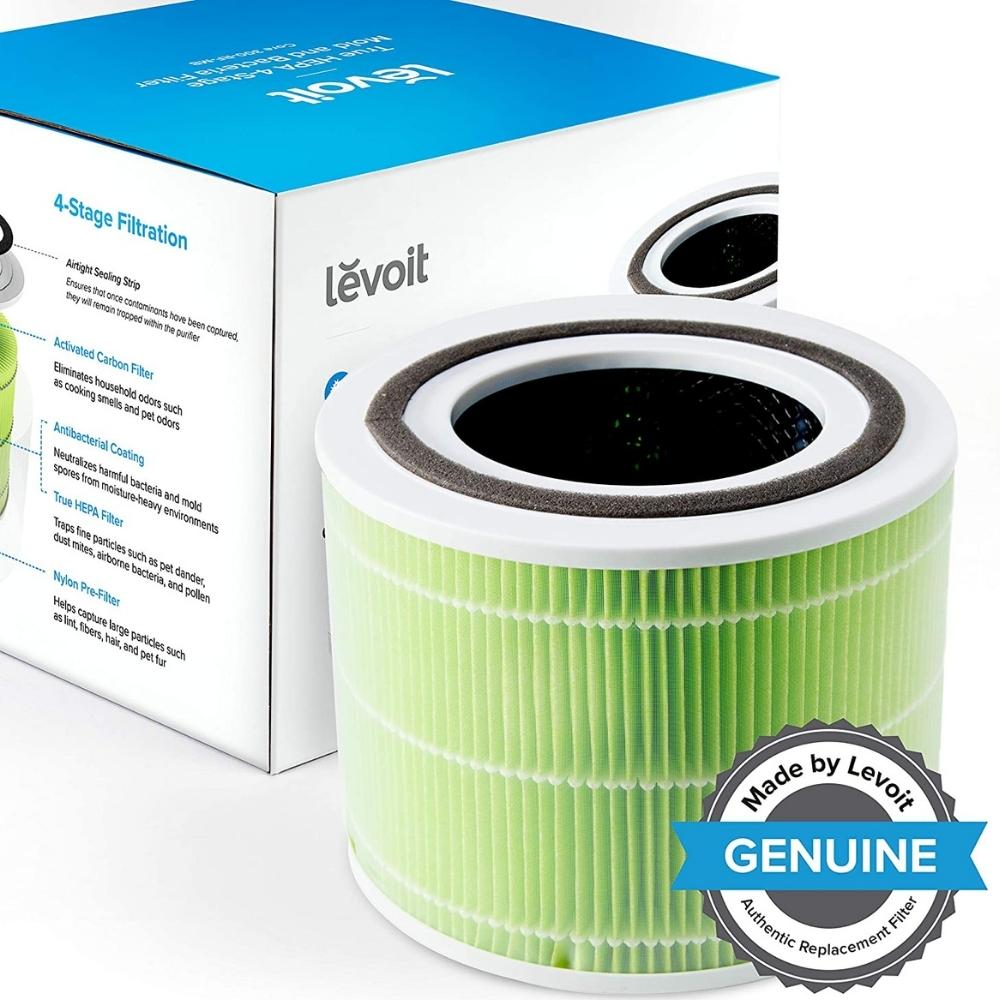 Filtru purificator de aer Levoit Core 300 / Core P350, pentru mucegai si bacterii, 3 in 1, Pre filtru, Filtru HEPA, Filtru de Carbon activ cu eficienta ridicata, Green - OVIX - Găsești soluții de încălzire, răcire și ventilare, toate integrate și controlabile dintr-o singură platformă.