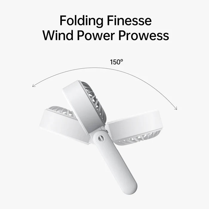 Ventilator portabil de mână JISULIFE, Life7, autonomie 2.5-13h, baterie 3600mAh, 5 viteze, încărcare rapidă, Roz - OVIX - Găsești soluții de încălzire, răcire și ventilare, toate integrate și controlabile dintr-o singură platformă.