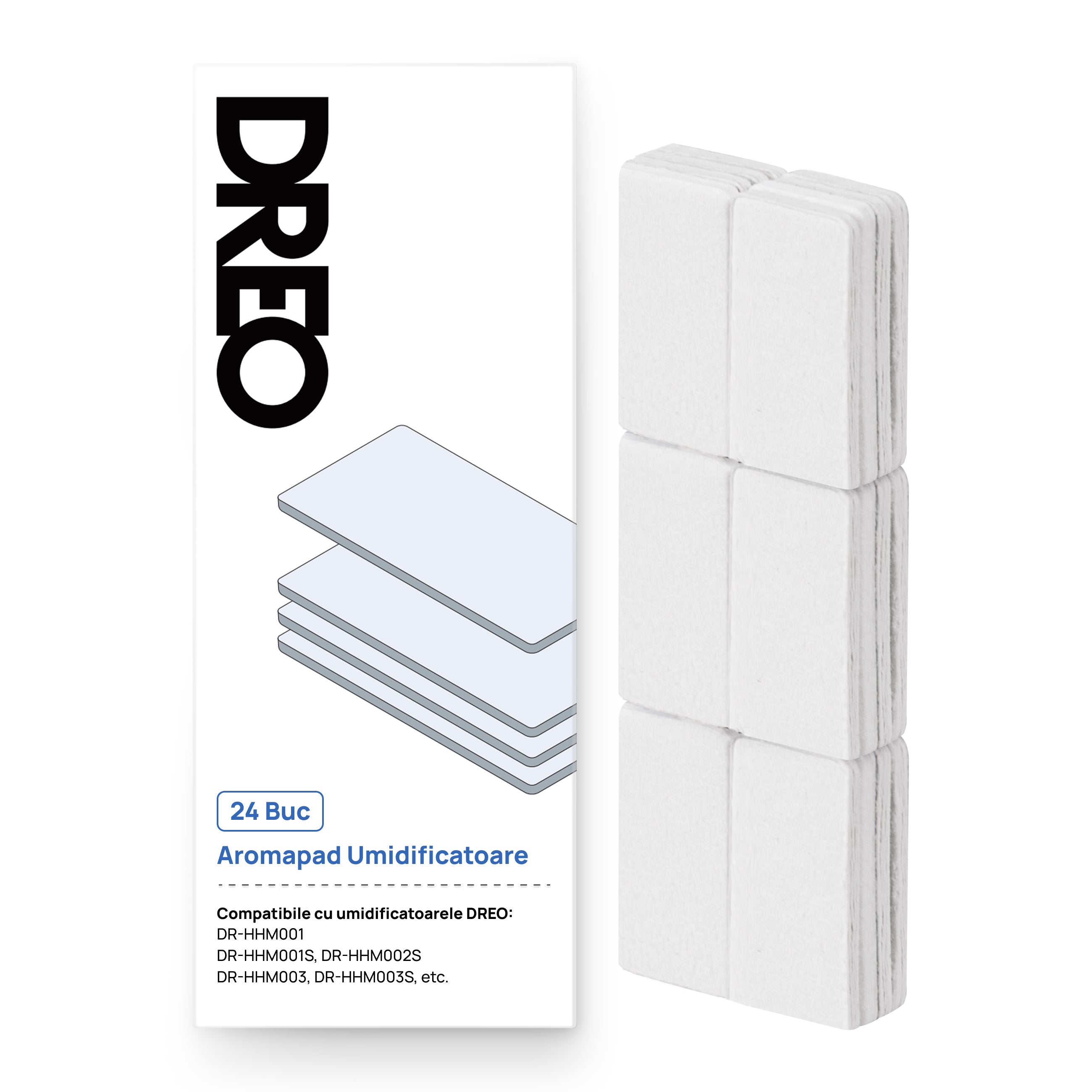 Set 24 Pad-uri Aromaterapie DREO – Compatibile cu Umidificatoarele DR-HHM - OVIX - Găsești soluții de încălzire, răcire și ventilare, toate integrate și controlabile dintr-o singură platformă.