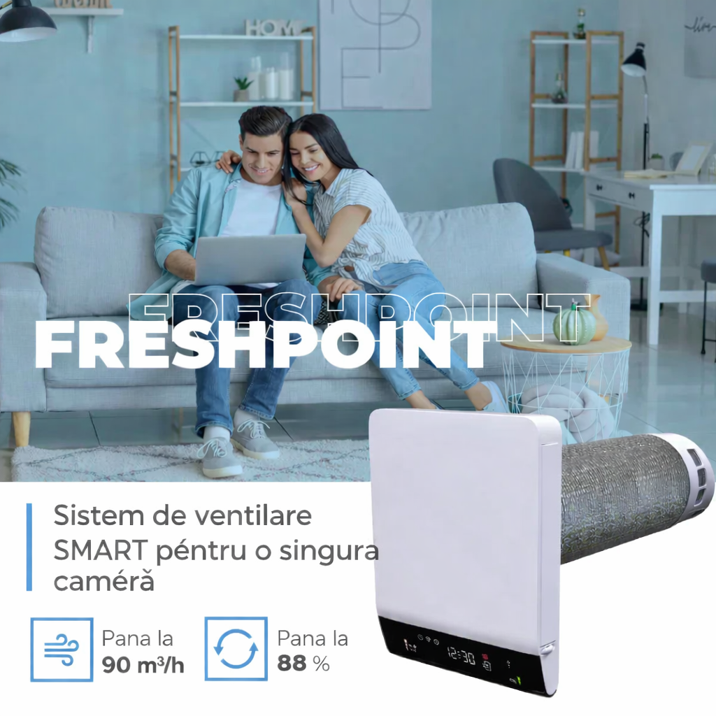 Recuperator Caldură BLAUBERG FRESHPOINT 200-E 90m3/h