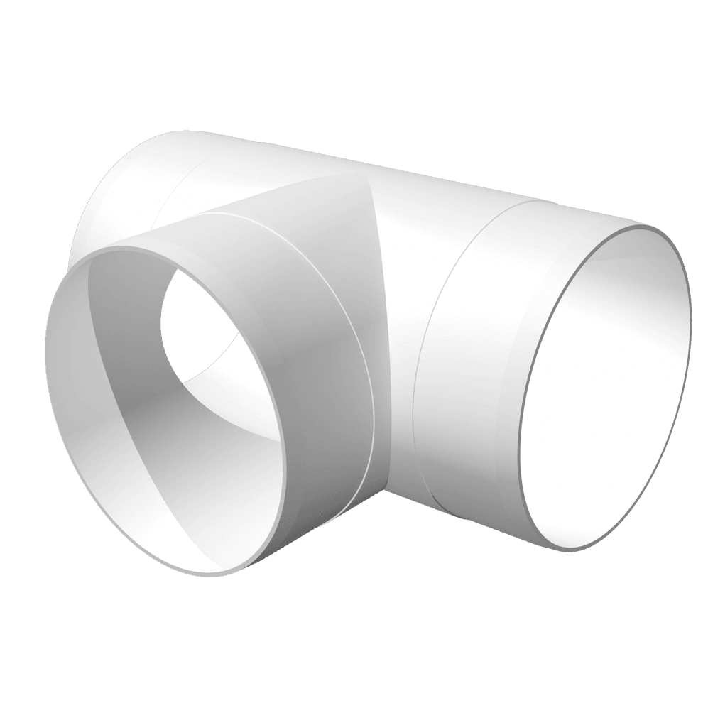 TEU TUBULATURA, 160/160mm, PVC - OVIX - Găsești soluții de încălzire, răcire și ventilare, toate integrate și controlabile dintr-o singură platformă.