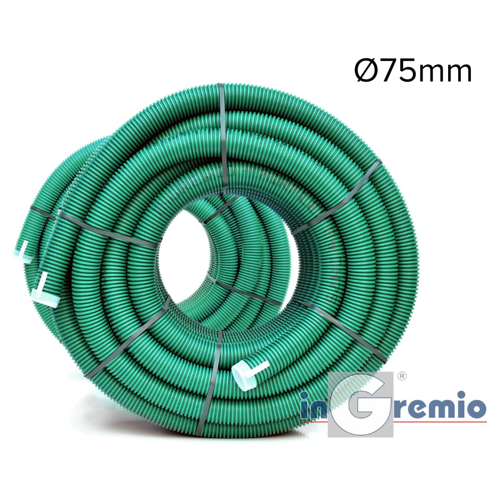 Tubulatură flexibilă InGremio Airflex Spectra-1000, HDPE, Ø75mm (1 colac = 50 ml) - OVIX - Găsești soluții de încălzire, răcire și ventilare, toate integrate și controlabile dintr-o singură platformă.