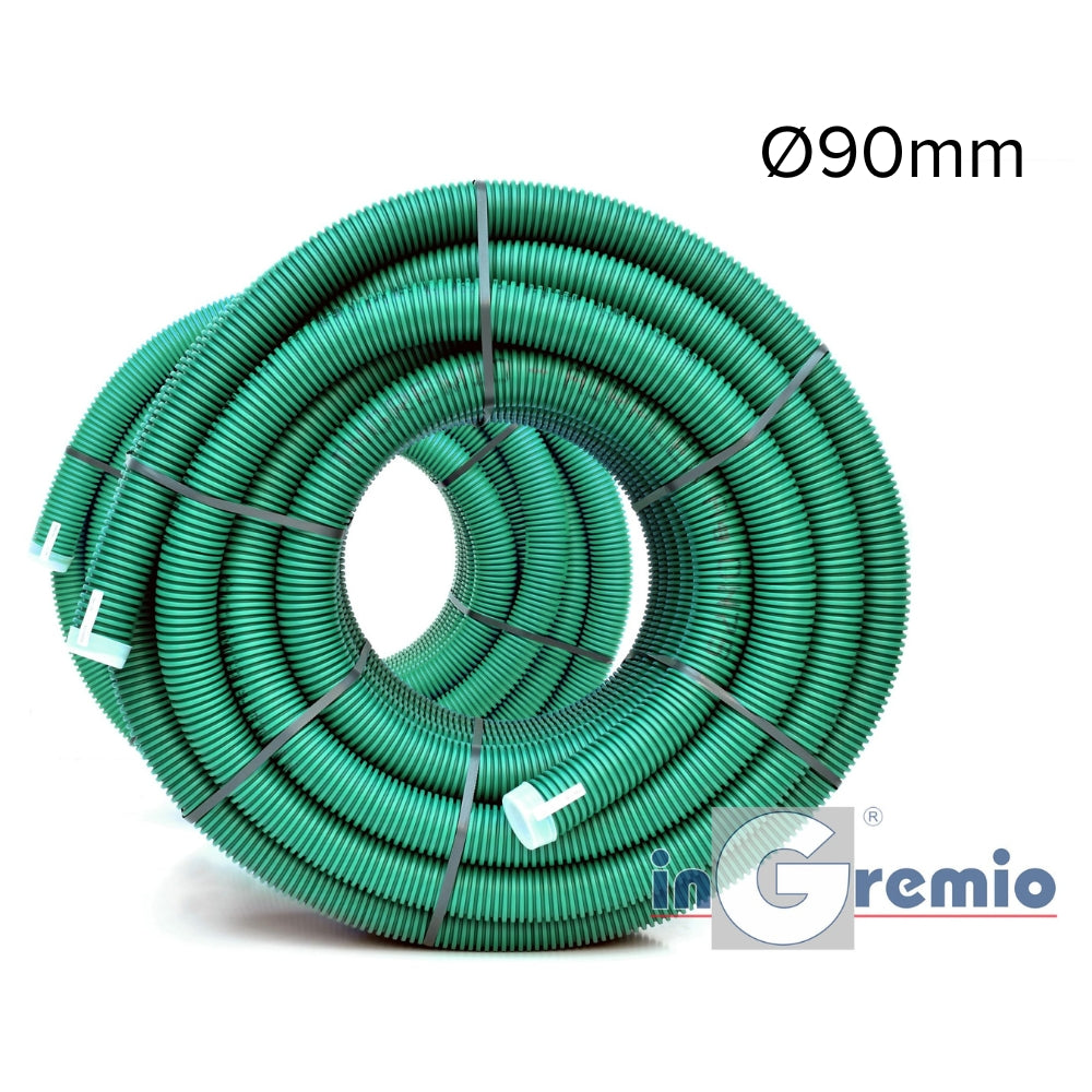 Tubulatură flexibilă InGremio Airflex Spectra-1000, HDPE, Ø90mm (1 colac = 50 ml) - OVIX - Găsești soluții de încălzire, răcire și ventilare, toate integrate și controlabile dintr-o singură platformă.