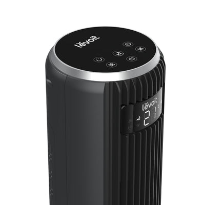 Ventilator turn Levoit, 92cm, 5 viteze, 4 moduri de funcționare, foarte silențios, telecomandă, negru - OVIX - Găsești soluții de încălzire, răcire și ventilare, toate integrate și controlabile dintr-o singură platformă.