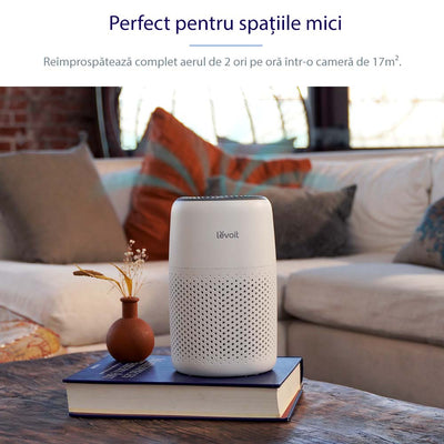 Purificator de aer Levoit Core Mini, Filtru 3 in 1 True HEPA, Panou Comanda Touch Screen, Alb - OVIX - Găsești soluții de încălzire, răcire și ventilare, toate integrate și controlabile dintr-o singură platformă.