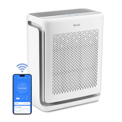 Purificator de aer Smart Levoit Vital 200S Pro Wi-Fi, Filtru True HEPA, Acoperire până la 46 m², Senzor Calitate Aer, Compatibil Alexa & Google Home, Alb - OVIX - Găsești soluții de încălzire, răcire și ventilare, toate integrate și controlabile dintr-o singură platformă.