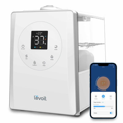 Umidificator de Aer LEVOIT LV600S SMART HYBRID, WI-FI Ultrasonic, Rezervor 6l, Super Silentios, Aromaterapie, Functie AUTO, Autonomie 50 Ore - OVIX - Găsești soluții de încălzire, răcire și ventilare, toate integrate și controlabile dintr-o singură platformă.
