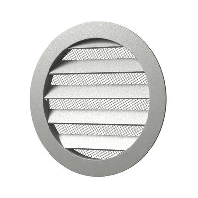 Grila ventilatie rotunda Ø125mm, exterior Ø150mm, Aluminiu - OVIX - Găsești soluții de încălzire, răcire și ventilare, toate integrate și controlabile dintr-o singură platformă.