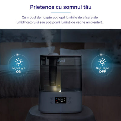 Umidificator de aer LEVOIT Classic 300S, Rezervor 6L, Super Silentios, Aplicatie Smart, Senzor Umiditate, Functie AUTO, Aromaterapie, Autonomie 60 ore, Gray - OVIX - Găsești soluții de încălzire, răcire și ventilare, toate integrate și controlabile dintr-o singură platformă.