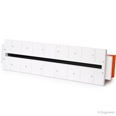 Grilă de ventilație încastrată în rigips Ergovent, LINEO 600 vertical, 75mm - OVIX - Găsești soluții de încălzire, răcire și ventilare, toate integrate și controlabile dintr-o singură platformă.