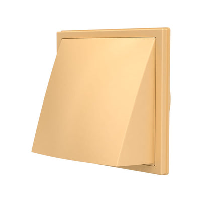 Grila ventilatie Ø125mm patrata cu clapeta antiretur, exterior 150x150, ASA plastic Beige - OVIX - Găsești soluții de încălzire, răcire și ventilare, toate integrate și controlabile dintr-o singură platformă.