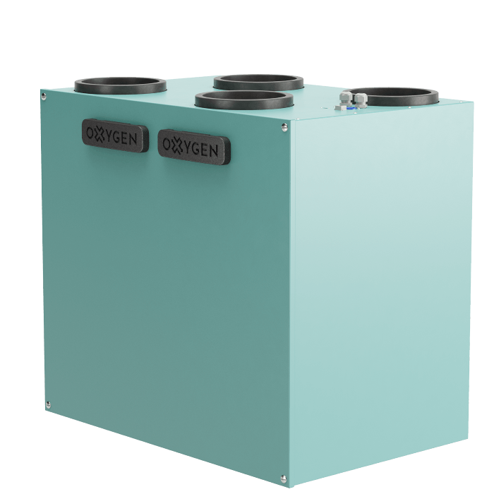 Oxygen Easy V600 centrala de ventilatie cu recuperare de caldura perete, montaj dreapta