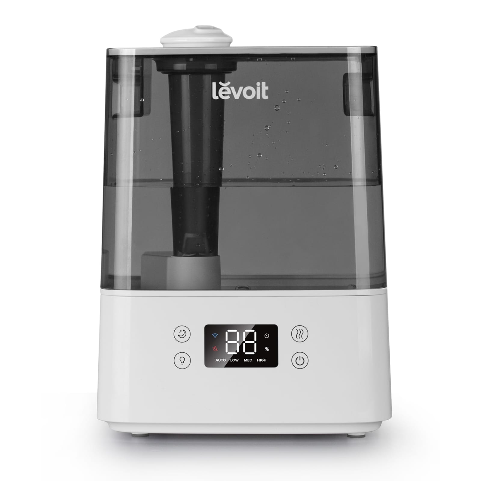 Umidificator de aer LEVOIT Classic 300S, Rezervor 6L, Super Silentios, Aplicatie Smart, Senzor Umiditate, Functie AUTO, Aromaterapie, Autonomie 60 ore, Gray