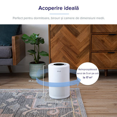 Purificator de Aer Smart Levoit Core 200S Wi-Fi, Filtru 3 in 1 True HEPA, Carbon Activ, Remote Control, Super Silent, Alexa, Google Home, Touch Screen, Alb - OVIX - Găsești soluții de încălzire, răcire și ventilare, toate integrate și controlabile dintr-o singură platformă.