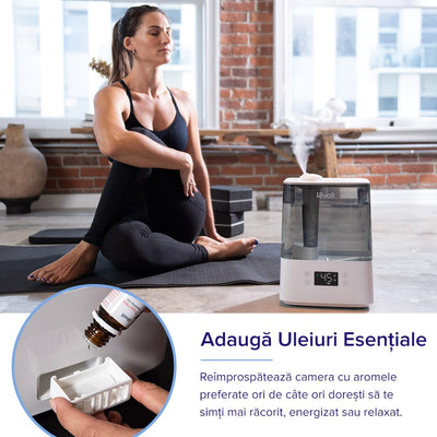 Umidificator de aer LEVOIT Classic 300S, Rezervor 6L, Super Silentios, Aplicatie Smart, Senzor Umiditate, Functie AUTO, Aromaterapie, Autonomie 60 ore, Gray - OVIX - Găsești soluții de încălzire, răcire și ventilare, toate integrate și controlabile dintr-o singură platformă.