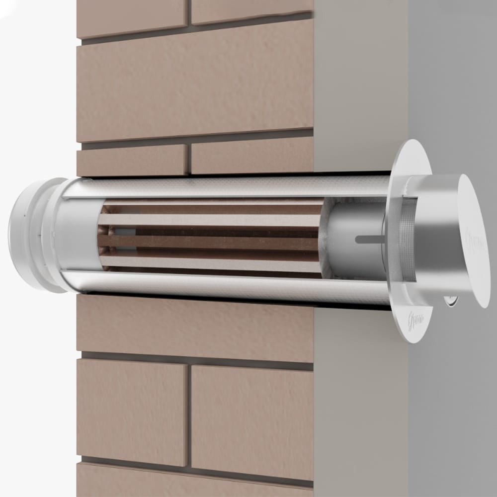 Capac Antivant pentru Recuperatoarele de caldura PRANA 150 - Metal - OVIX - Găsești soluții de încălzire, răcire și ventilare, toate integrate și controlabile dintr-o singură platformă.