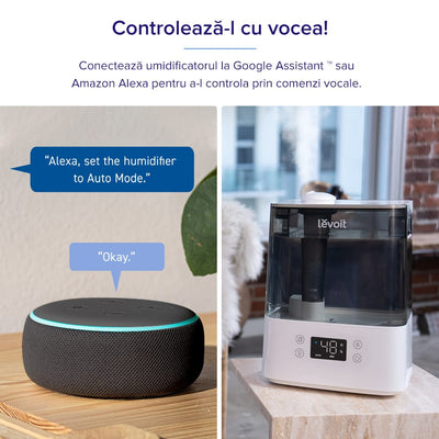 Umidificator de aer LEVOIT Classic 300S, Rezervor 6L, Super Silentios, Aplicatie Smart, Senzor Umiditate, Functie AUTO, Aromaterapie, Autonomie 60 ore, Gray - OVIX - Găsești soluții de încălzire, răcire și ventilare, toate integrate și controlabile dintr-o singură platformă.