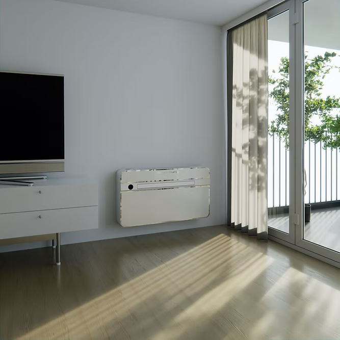 Climapuro, aer condiționat cu purificarea aerului fără unitate exterioară, Zymbo - OVIX - Găsești soluții de încălzire, răcire și ventilare, toate integrate și controlabile dintr-o singură platformă.