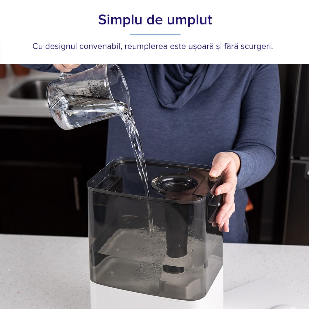 Umidificator de aer LEVOIT Classic 300S, Rezervor 6L, Super Silentios, Aplicatie Smart, Senzor Umiditate, Functie AUTO, Aromaterapie, Autonomie 60 ore, Gray - OVIX - Găsești soluții de încălzire, răcire și ventilare, toate integrate și controlabile dintr-o singură platformă.