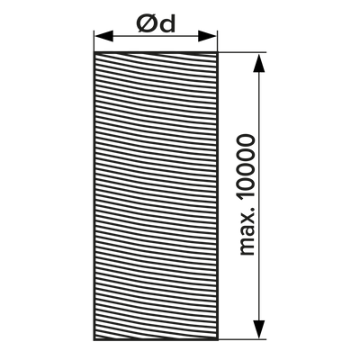 Tub 10m flexibil izolat (30mm), Ø203mm - OVIX - Găsești soluții de încălzire, răcire și ventilare, toate integrate și controlabile dintr-o singură platformă.