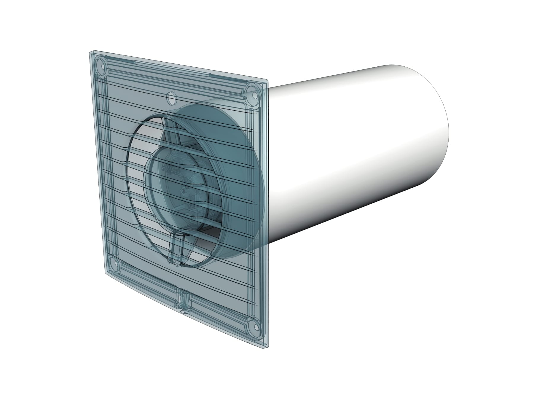 Tub Circular Ventilație (0.5M), Ø100mm, PVC