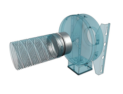 CONECTOR CU CLAPETA ANTIRETUR, Ø200mm, METAL - OVIX - Găsești soluții de încălzire, răcire și ventilare, toate integrate și controlabile dintr-o singură platformă.