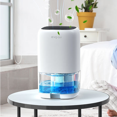 Dezumidificator aer Evoair HUMIX300, 300ml/24h, Silentios, Lumina Ambientală în 7 culori, Rezervor 1l, Alb - OVIX - Găsești soluții de încălzire, răcire și ventilare, toate integrate și controlabile dintr-o singură platformă.