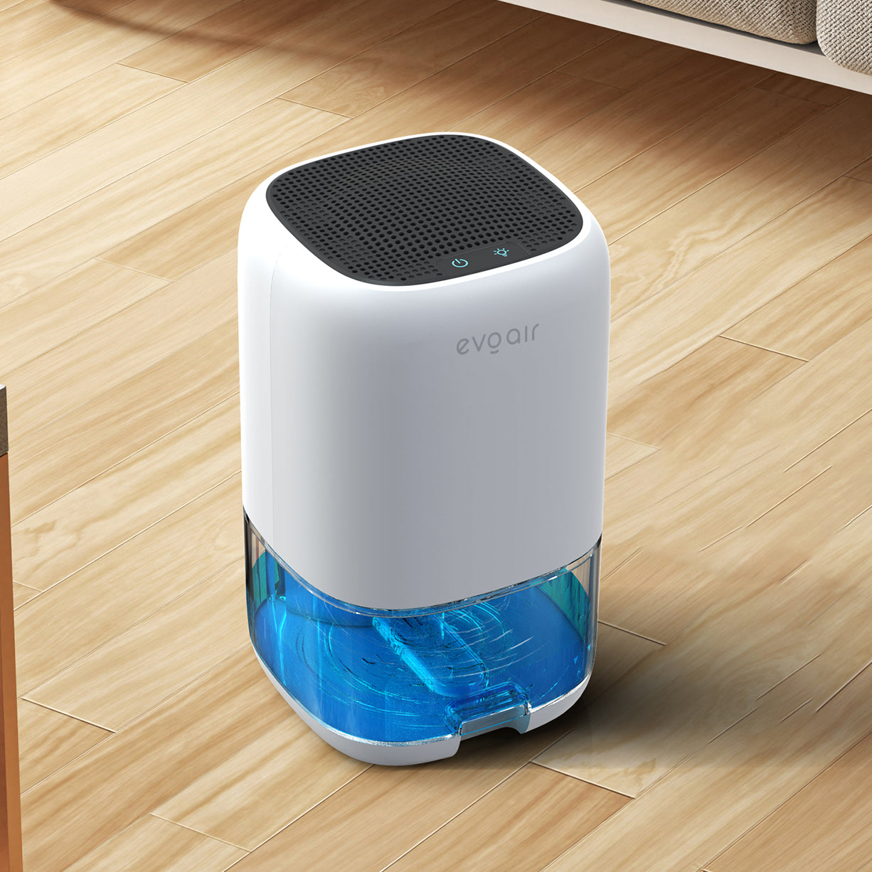 Dezumidificator aer Evoair HUMIX300, 300ml/24h, Silentios, Lumina Ambientală în 7 culori, Rezervor 1l, Alb - OVIX - Găsești soluții de încălzire, răcire și ventilare, toate integrate și controlabile dintr-o singură platformă.