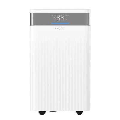 Dezumidificator Evoair ComfoDry12, 12l/24h, Silentios, Senzor de Umiditate, Uscare Rufe, Mod Noapte, Lumină Ambientală, Drenaj Continuu, Alb - OVIX - Găsești soluții de încălzire, răcire și ventilare, toate integrate și controlabile dintr-o singură platformă.