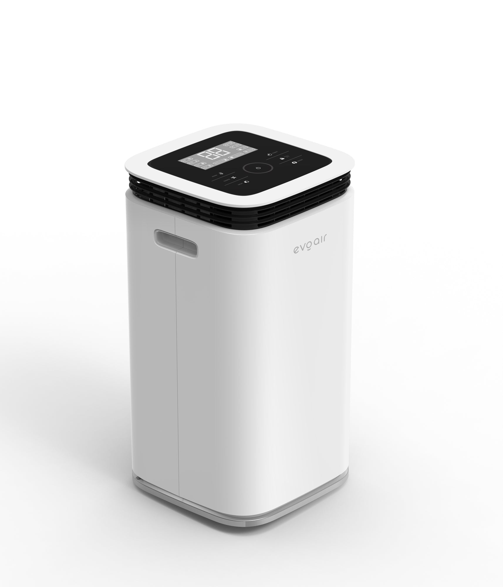 Dezumidificator Evoair, FlexyDry 12 Smart, 12l/24h, Senzor de Umiditate, Functie Ionizare, Uscare Rufe, Rezervor 2.2l, Alb