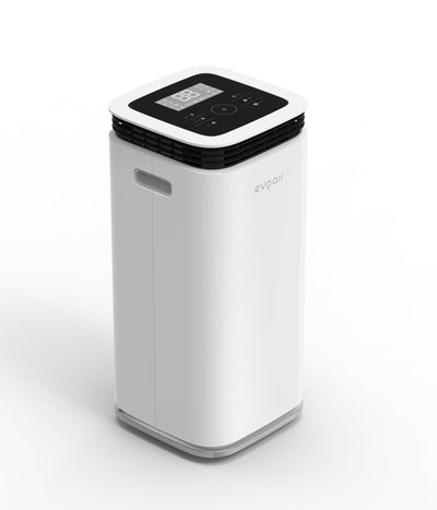 Dezumidificator evoair, FlexiDry 22 Smart, 22l/24h Senzor de Umiditate, Functie Ionizare, Uscare Rufe, Rezervor 4.5l, Alb - OVIX - Găsești soluții de încălzire, răcire și ventilare, toate integrate și controlabile dintr-o singură platformă.