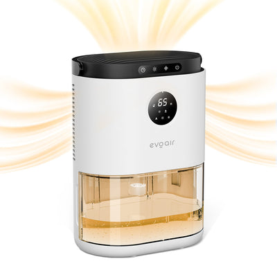 Dezumidificator aer Evoair HUMIX560, 560ml/24h, Silențios, Senzor de umiditate, 3 Moduri funcționare, Lumină Ambientală în 7 culori, Rezervor 2.3l, Alb - OVIX - Găsești soluții de încălzire, răcire și ventilare, toate integrate și controlabile dintr-o singură platformă.