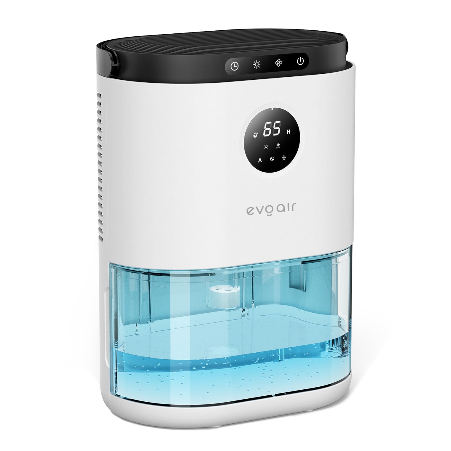 Dezumidificator aer Evoair HUMIX560, 560ml/24h, Silențios, Senzor de umiditate, 3 Moduri funcționare, Lumină Ambientală în 7 culori, Rezervor 2.3l, Alb - OVIX - Găsești soluții de încălzire, răcire și ventilare, toate integrate și controlabile dintr-o singură platformă.