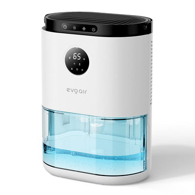 Dezumidificator aer Evoair HUMIX560, 560ml/24h, Silențios, Senzor de umiditate, 3 Moduri funcționare, Lumină Ambientală în 7 culori, Rezervor 2.3l, Alb - OVIX - Găsești soluții de încălzire, răcire și ventilare, toate integrate și controlabile dintr-o singură platformă.