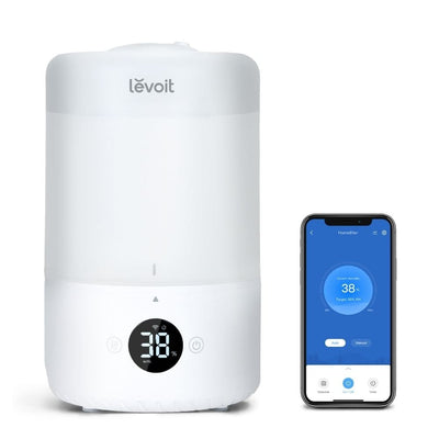 Umidificator de Aer LEVOIT Dual 200S, SMART, WI-FI Ultrasonic, Rezervor 3l, Silentios, Aromaterapie, Functie AUTO, Autonomie 25 Ore - OVIX - Găsești soluții de încălzire, răcire și ventilare, toate integrate și controlabile dintr-o singură platformă.